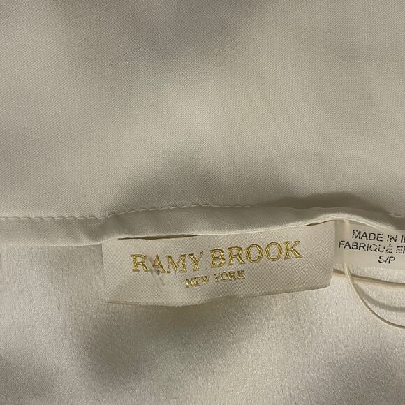 Ramy Brook Mitchell Top Ivory Beaded Halter | Glam, Resort Vacation S NWT $395 - Picture 8 of 14